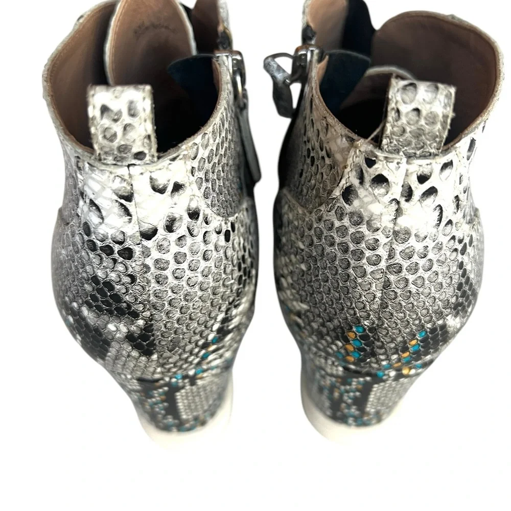 Linea Paolo Snake Skin Print Wedge Sneakers